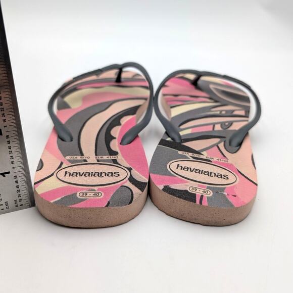 Havaianas Slim High Trend Flip Flops Sandals Ballet Rose Size US9/10 EU41/42 - Picture 4 of 12